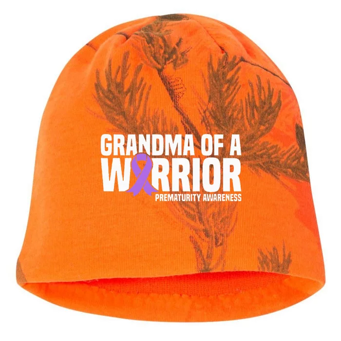 Grandma of a Warrior NICU Prematurity Awareness Kati - Camo Knit Beanie