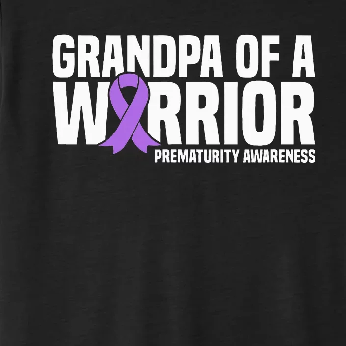 Grandpa of a Warrior NICU Prematurity Awareness ChromaSoft Performance T-Shirt