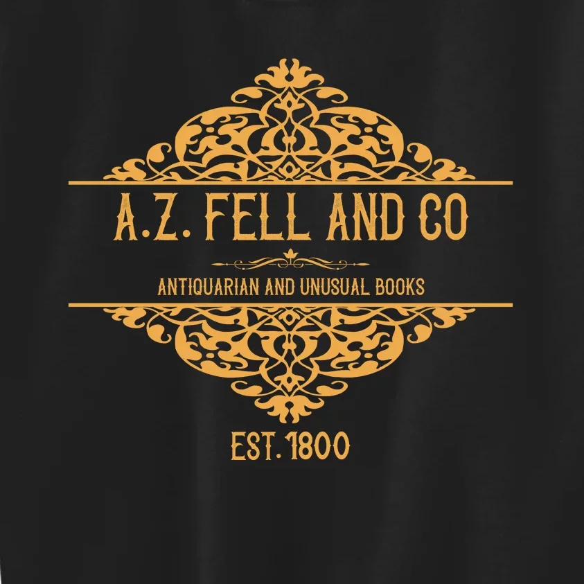 Good Omens A.Z. Fell And Co Antiquarian And Unusual Books Tees Aziraphale Crow Kids Sweatshirt