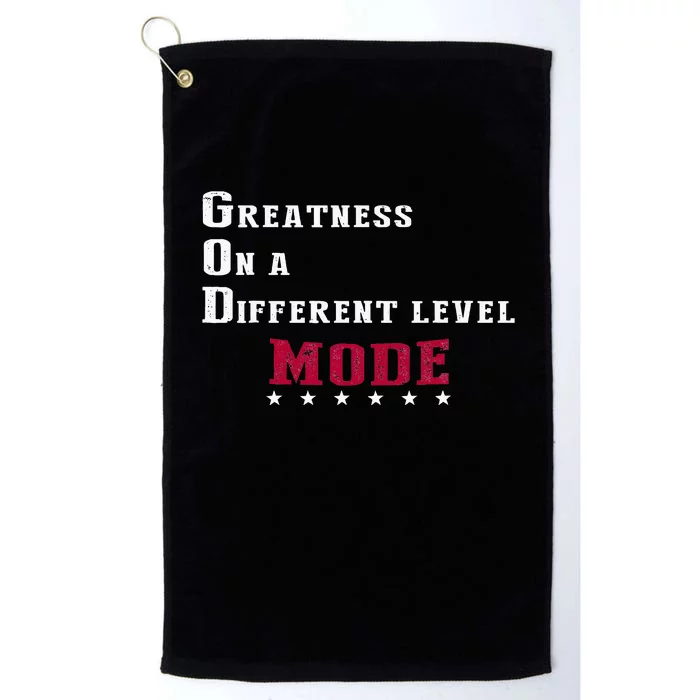 Greatness On A Different Level MODE Platinum Collection Golf Towel