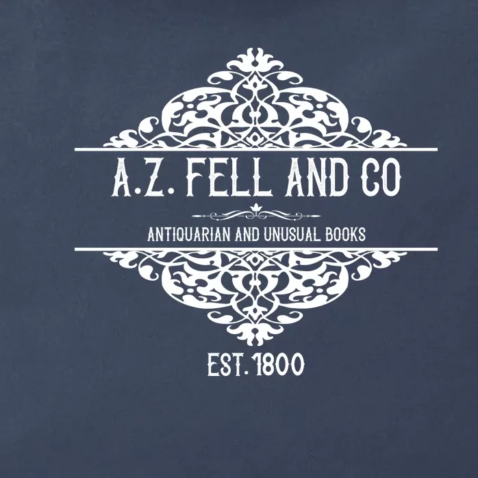 Good Omens A.Z. Fell And Co Antiquarian And Unusual Books Tees Aziraphale Crow Zip Tote Bag