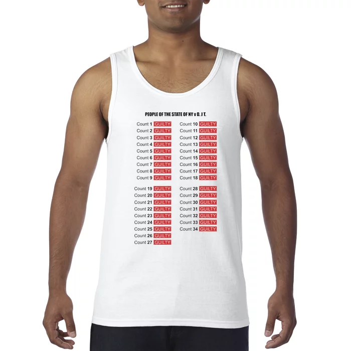 Guilty On All 34 Counts Tank Top