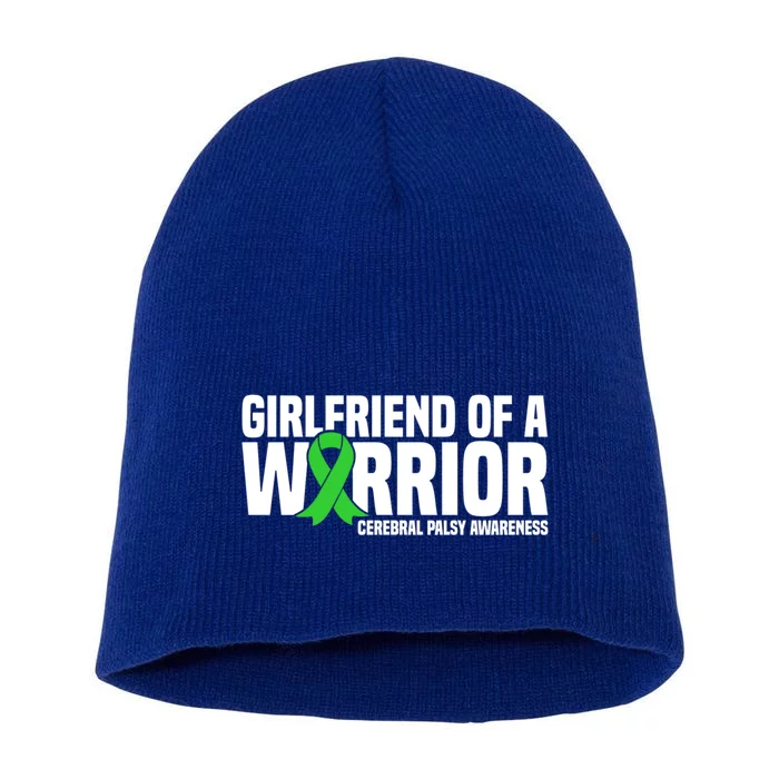 Girlfriend Of A Warrior Cerebral Palsy Awareness Gift Short Acrylic Beanie