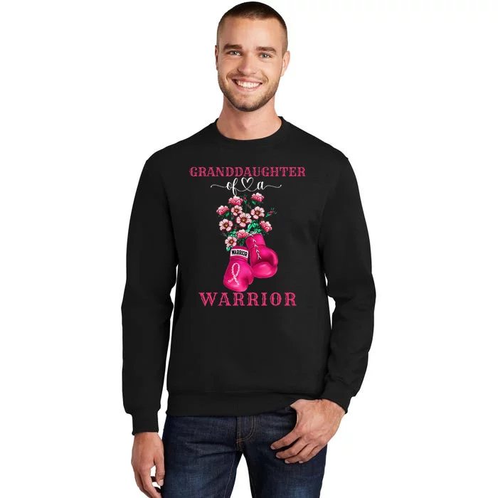 Granddaughter Of A Warrior Breast Cancer Awareness Support Sweatshirt