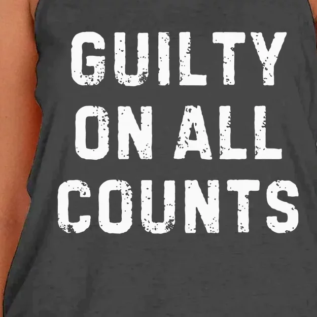 Guilty On All Counts Women's Knotted Racerback Tank