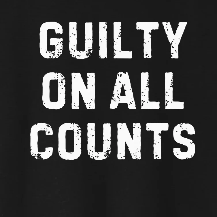 Guilty On All Counts Women's Crop Top Tee