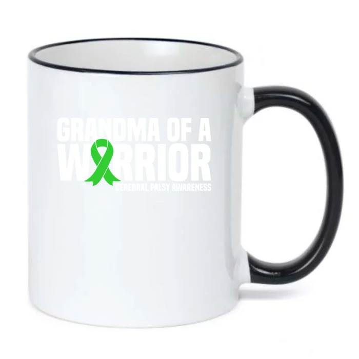 Grandma Of A Warrior Cerebral Palsy Awareness Gift Black Color Changing Mug