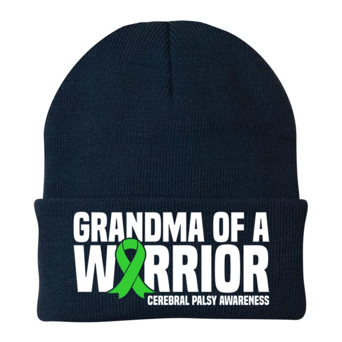 Grandma Of A Warrior Cerebral Palsy Awareness Gift Knit Cap Winter Beanie