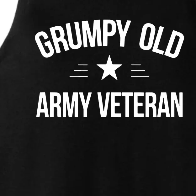 Grumpy Old Army Veteran Ladies Tri-Blend Wicking Tank