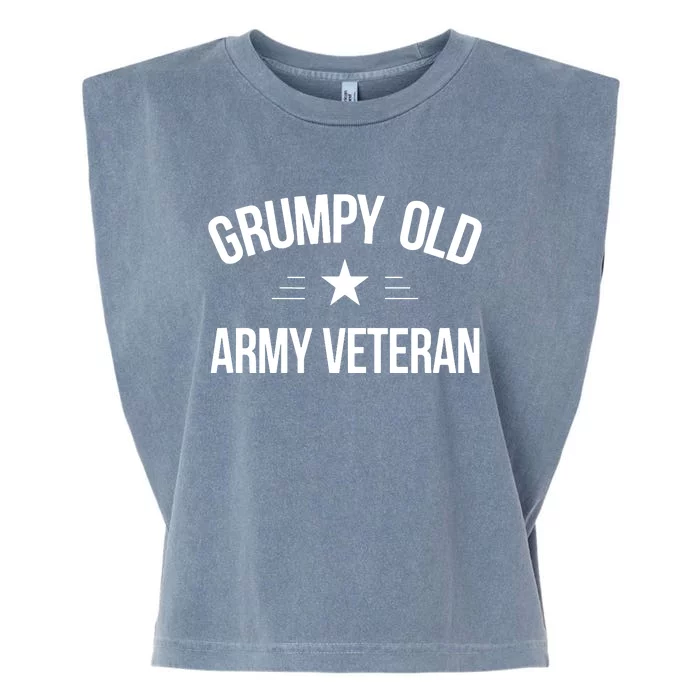 Grumpy Old Army Veteran Garment-Dyed Women's Muscle Tee