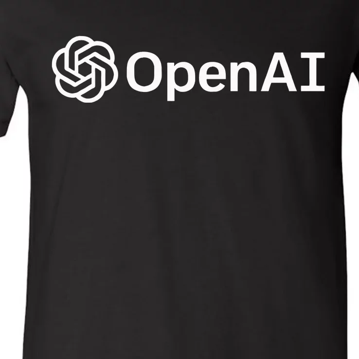 Geeky Openai Artificial Intelligence Computer Programmer V-Neck T-Shirt