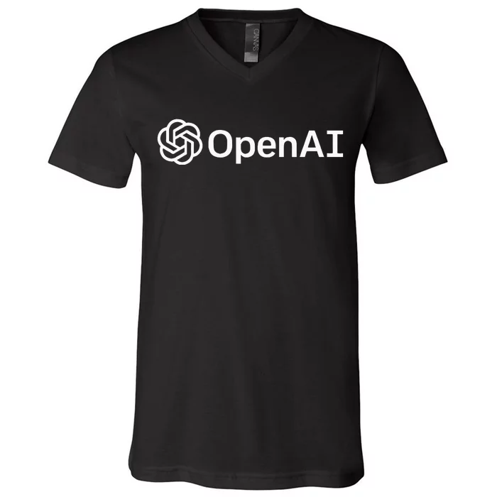 Geeky Openai Artificial Intelligence Computer Programmer V-Neck T-Shirt