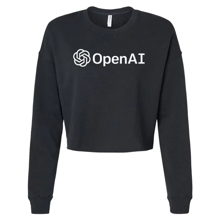 Geeky Openai Artificial Intelligence Computer Programmer Cropped Pullover Crew