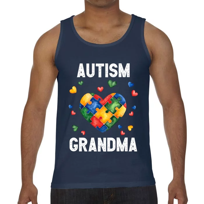 Grandma Of A Warrior Proud Grandma Autism Gift Comfort Colors® Tank Top