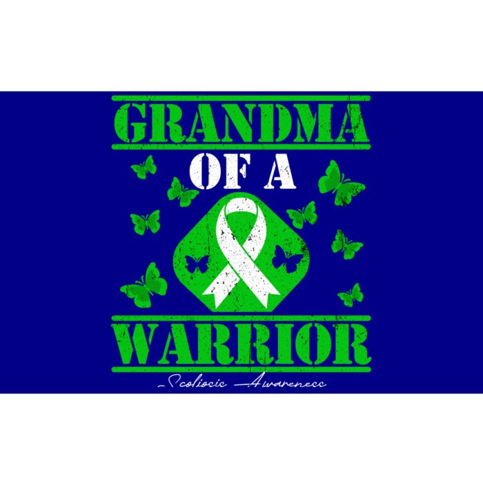 Grandma Of A Scoliosis Warrior Vintage Scoliosis Awareness Gift Bumper Sticker