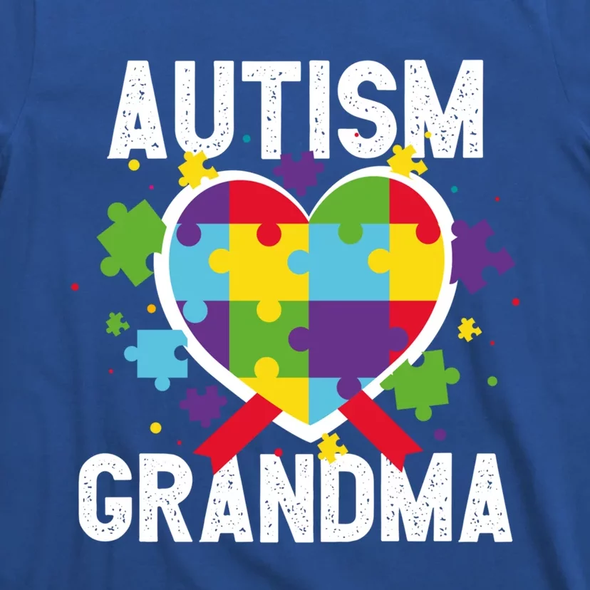 Grandma Of A Warrior Proud Grandma Autism Cute Gift T-Shirt