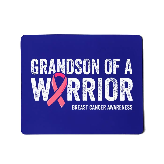 Grandson Of A Warrior Grandma Breast Cancer Matching Mousepad