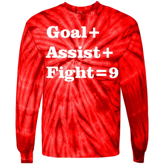 Goal Assist Fight Tie-Dye Long Sleeve Shirt