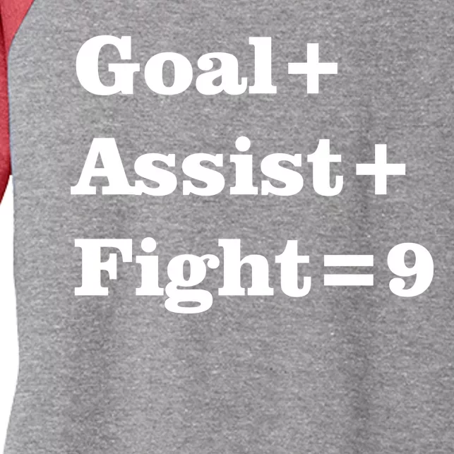 Goal Assist Fight Women's Tri-Blend 3/4-Sleeve Raglan Shirt