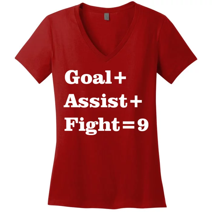 Goal Assist Fight Women's V-Neck T-Shirt