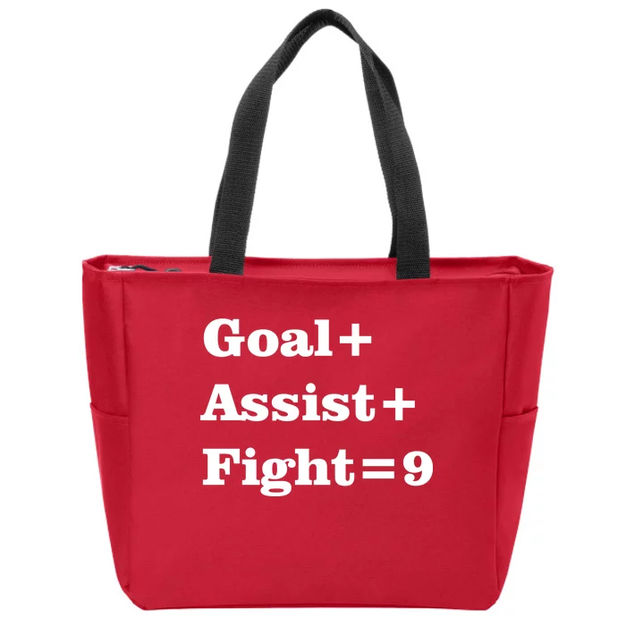 Goal Assist Fight Zip Tote Bag