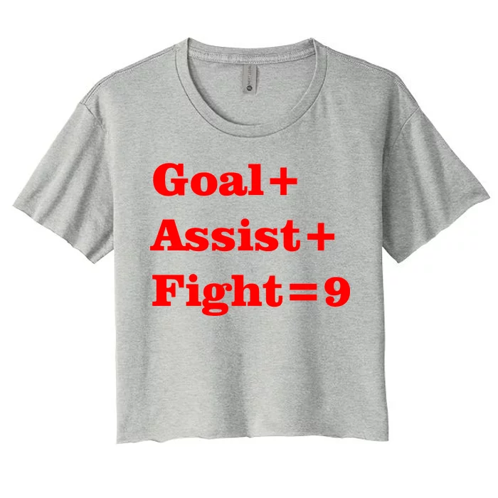 Goal Assist Fight Women's Crop Top Tee