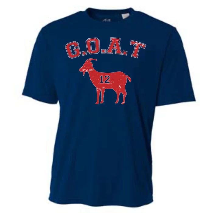 Goat 12 New England Football Fan Cooling Performance Crew T-Shirt