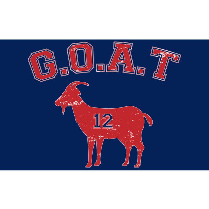 Goat 12 New England Football Fan Bumper Sticker