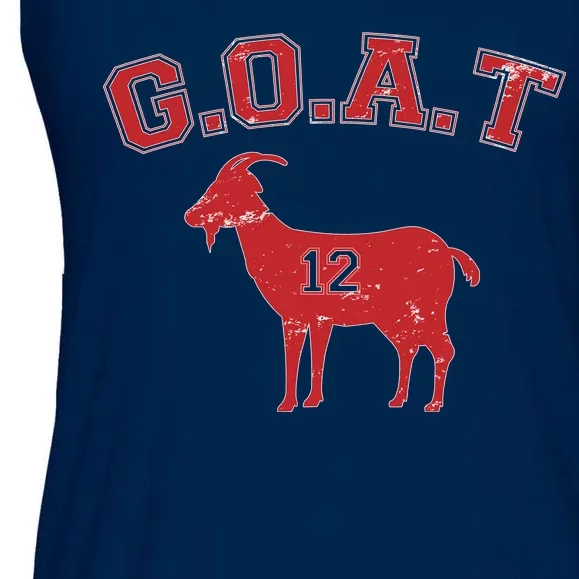 Goat 12 New England Football Fan Ladies Essential Flowy Tank