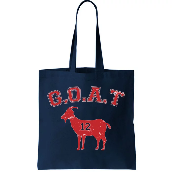 Goat 12 New England Football Fan Tote Bag