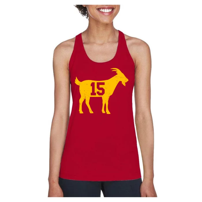 GOAT 15 Kansas City KC Football Women's Racerback Tank