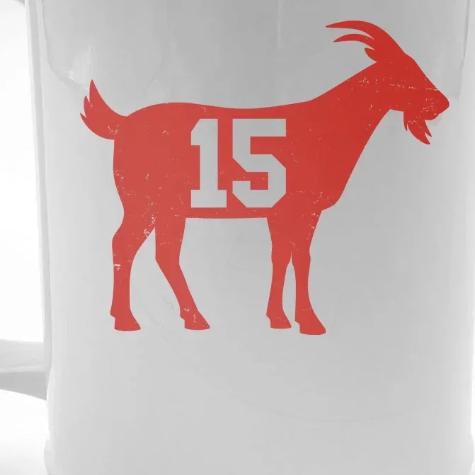 GOAT 15 Kansas City KC Football Front & Back Beer Stein