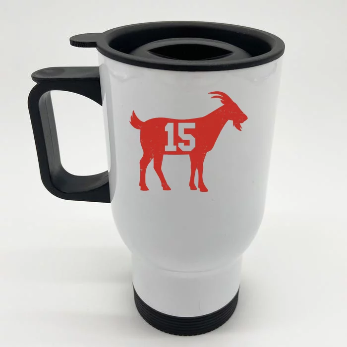 GOAT 15 Kansas City KC Football Front & Back Stainless Steel Travel Mug