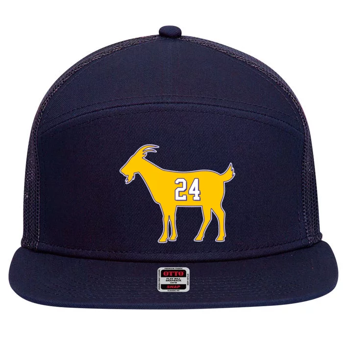 GOAT 24 Kobe 7 Panel Mesh Trucker Snapback Hat