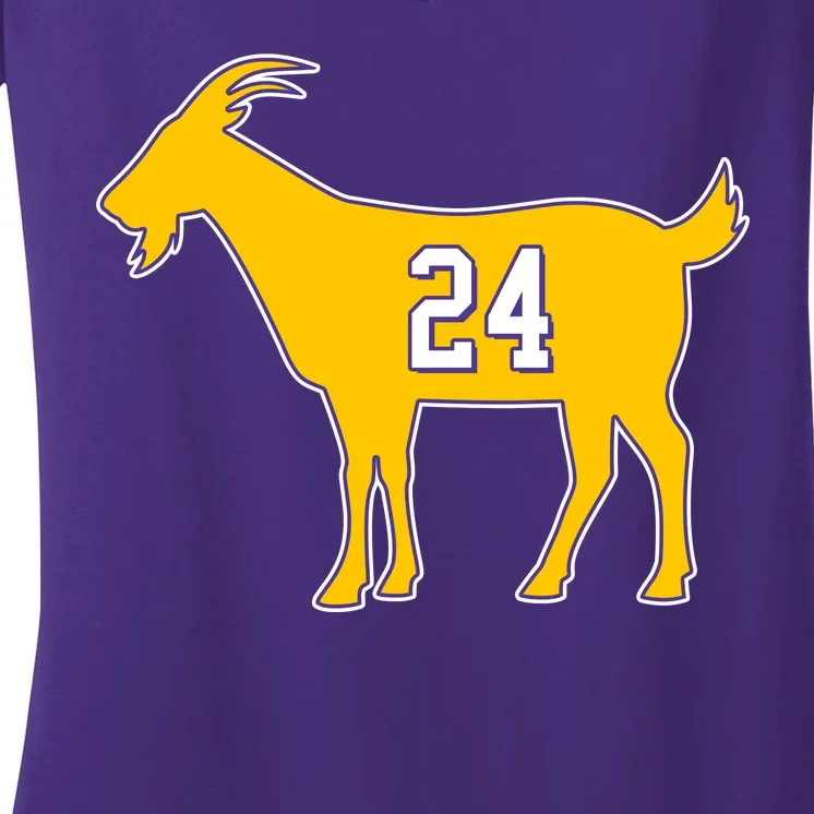 GOAT 24 Kobe Women's V-Neck T-Shirt