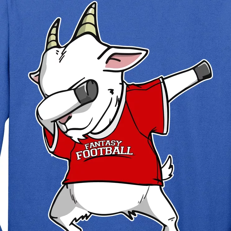 GOAT Dabbing Fantasy Football Champion Tall Long Sleeve T-Shirt