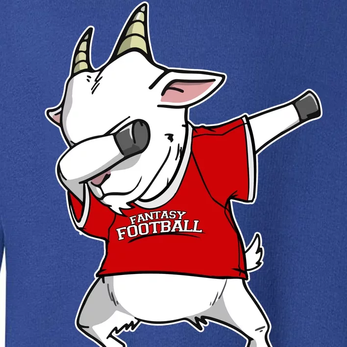 GOAT Dabbing Fantasy Football Champion Toddler Sweatshirt