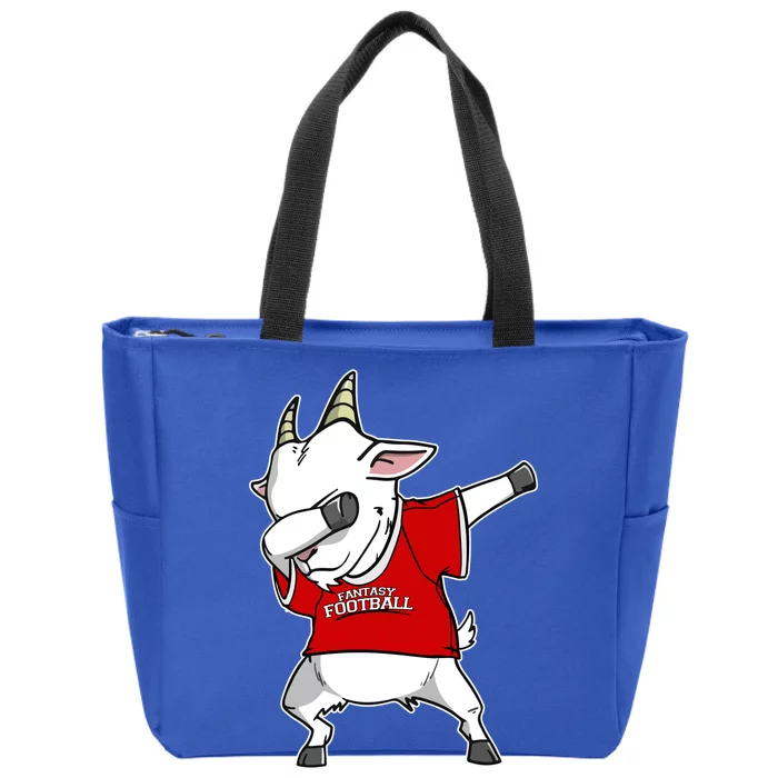 GOAT Dabbing Fantasy Football Champion Zip Tote Bag