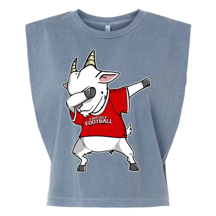 GOAT Dabbing Fantasy Football Champion Garment-Dyed Women's Muscle Tee