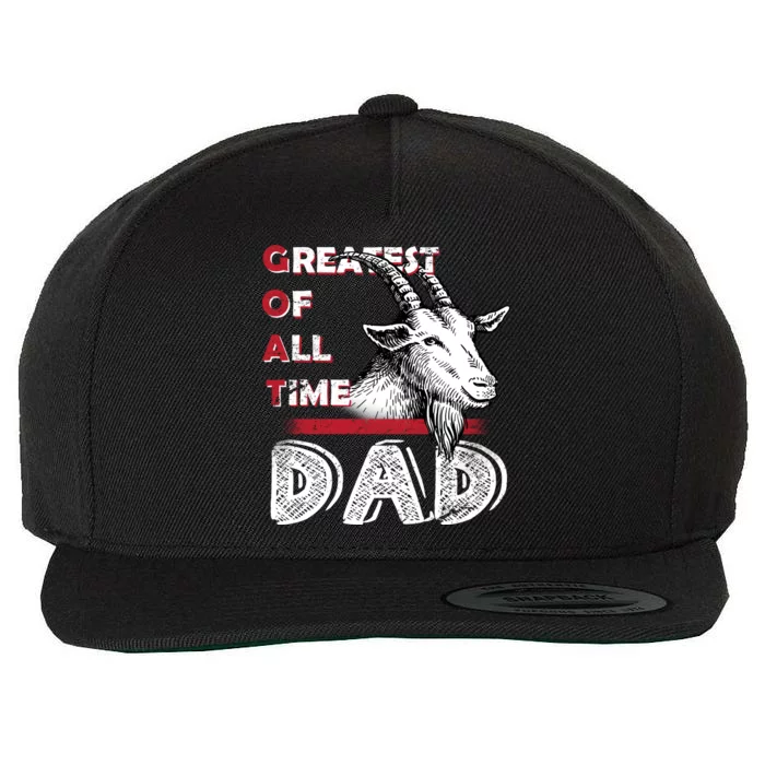 Goat Dad Wool Snapback Cap