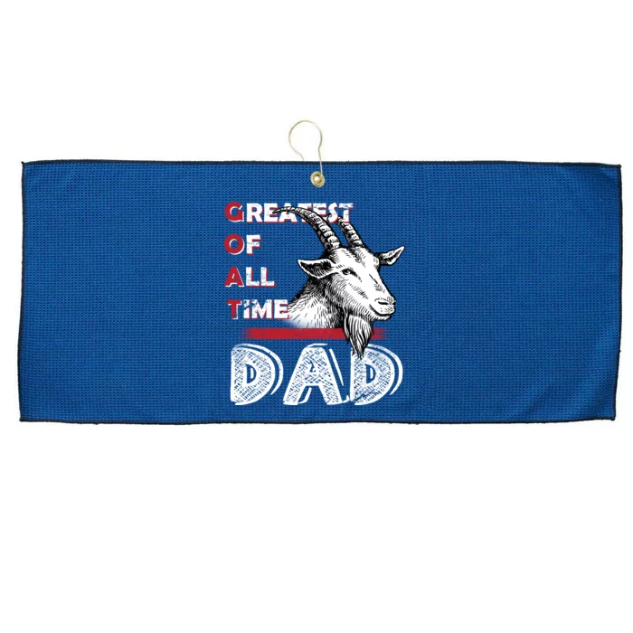 Goat Dad Large Microfiber Waffle Golf Towel