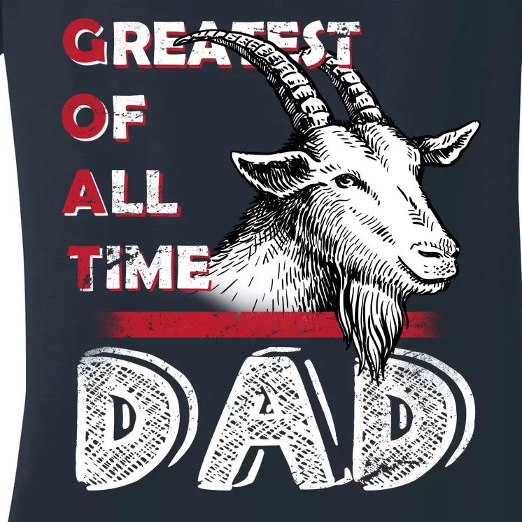 Goat Dad Women's V-Neck T-Shirt