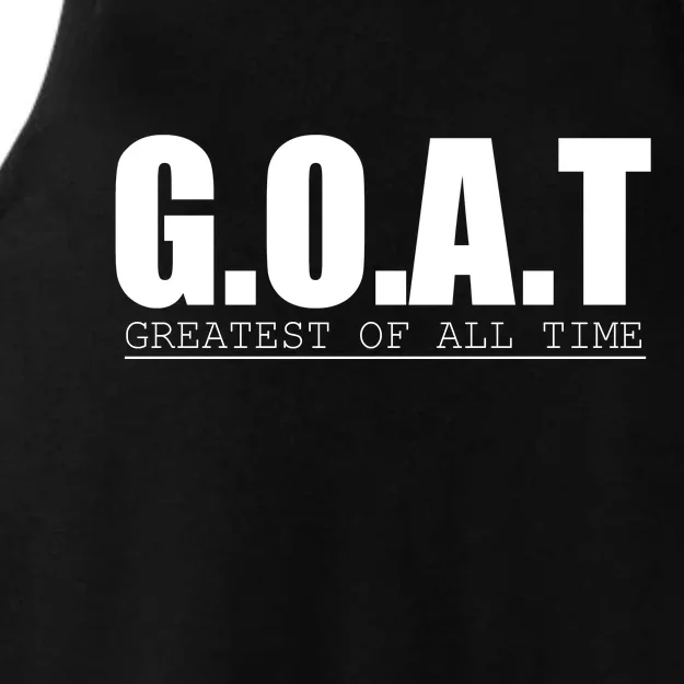 Goat Great Of All Time Ladies Tri-Blend Wicking Tank