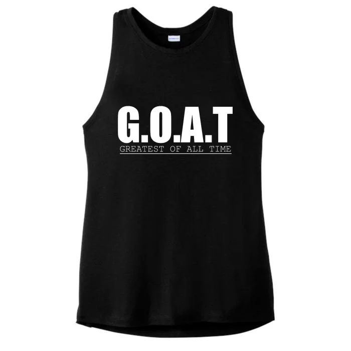 Goat Great Of All Time Ladies Tri-Blend Wicking Tank