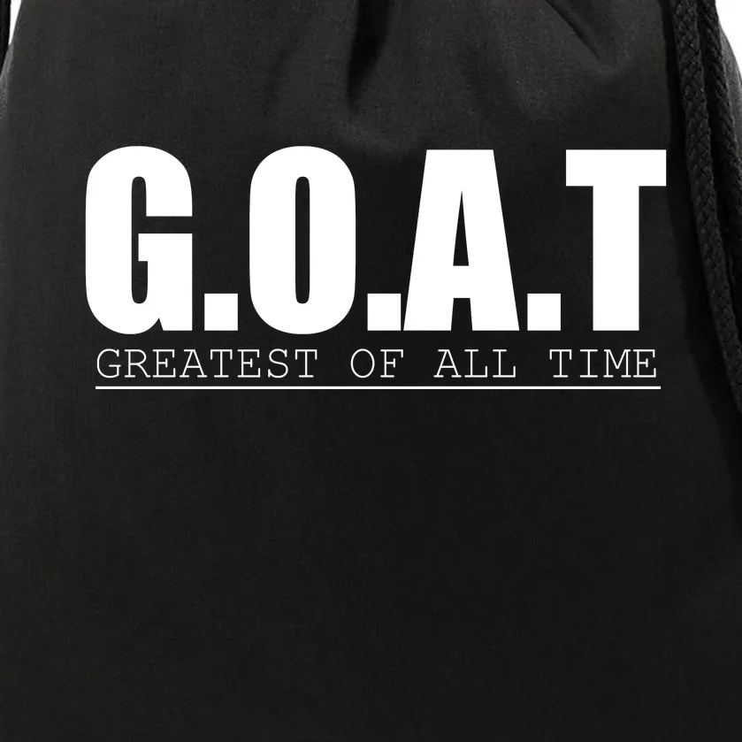 Goat Great Of All Time Drawstring Bag