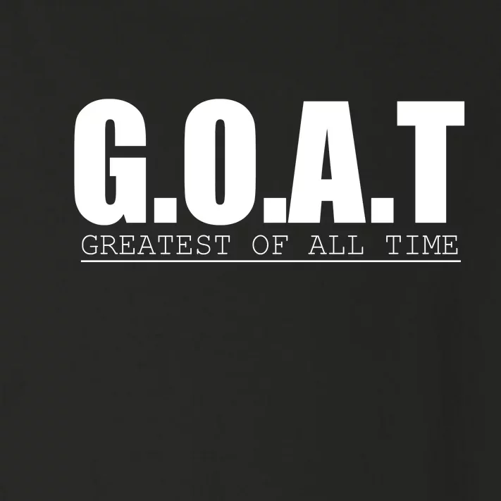 Goat Great Of All Time Toddler Long Sleeve Shirt