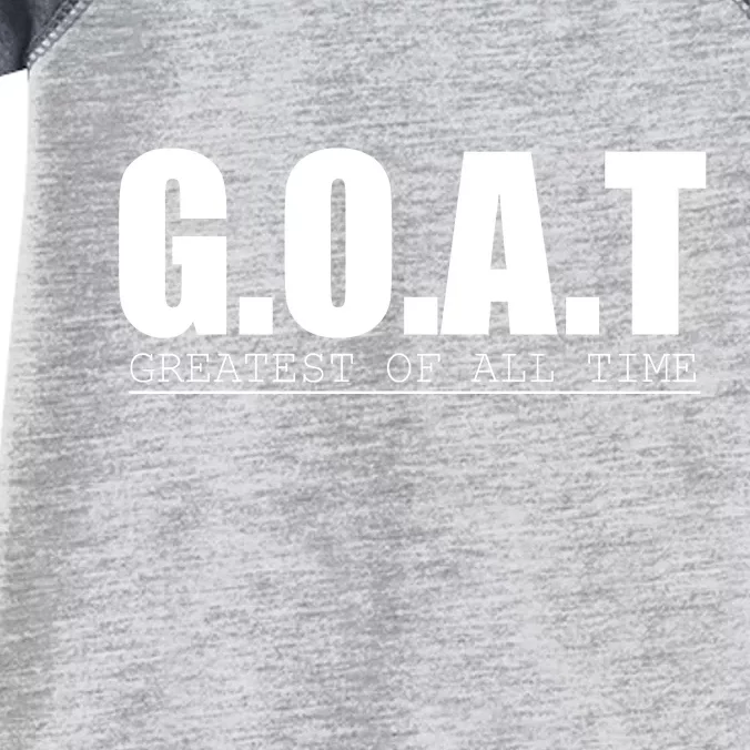 Goat Great Of All Time Infant Baby Jersey Bodysuit