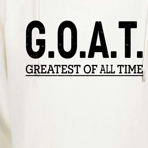 GOAT Greatest Of All Time Womens Funnel Neck Pullover Hood