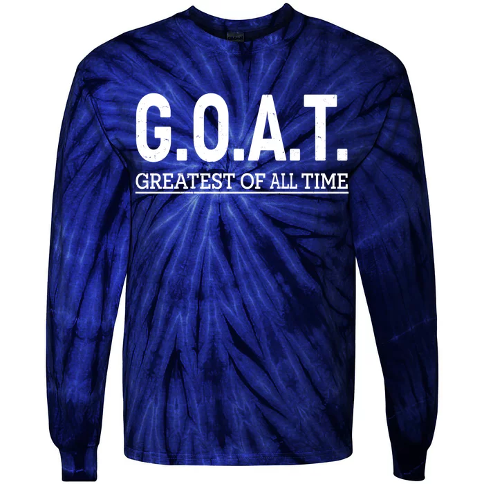 GOAT Greatest Of All Time Tie-Dye Long Sleeve Shirt