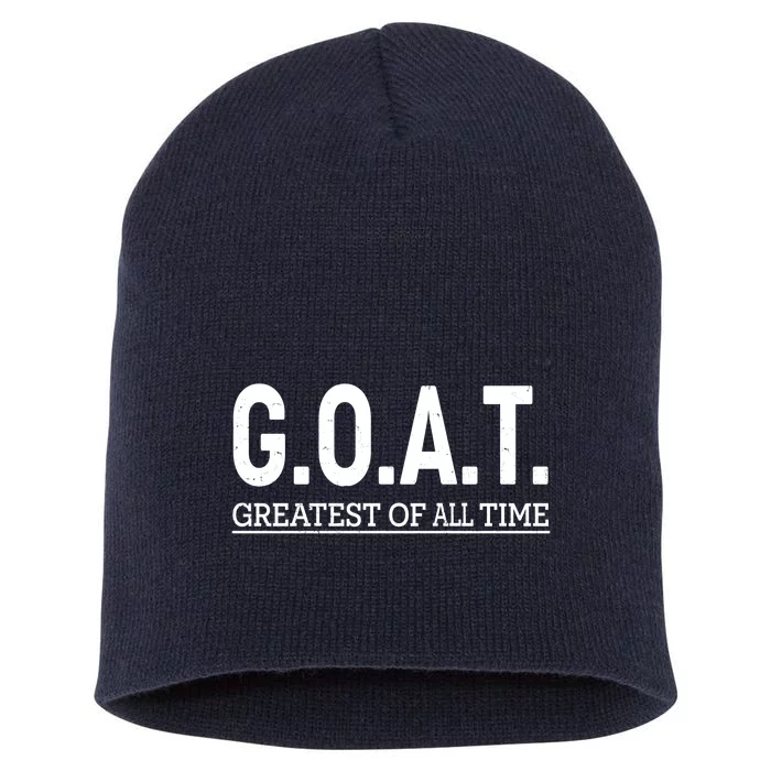 GOAT Greatest Of All Time Short Acrylic Beanie